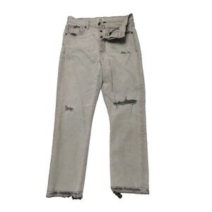 Citizens of Humanity Jeans Women 27 Gray Vintage Premium  Button Fly Distressed